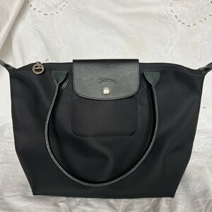 Black Longchamp Shoulder Bag